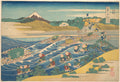 Fuji from Kanaya on the Tokaido (Tokaido Kanaya no Fuji) — Hokusai (c. 1830/32)