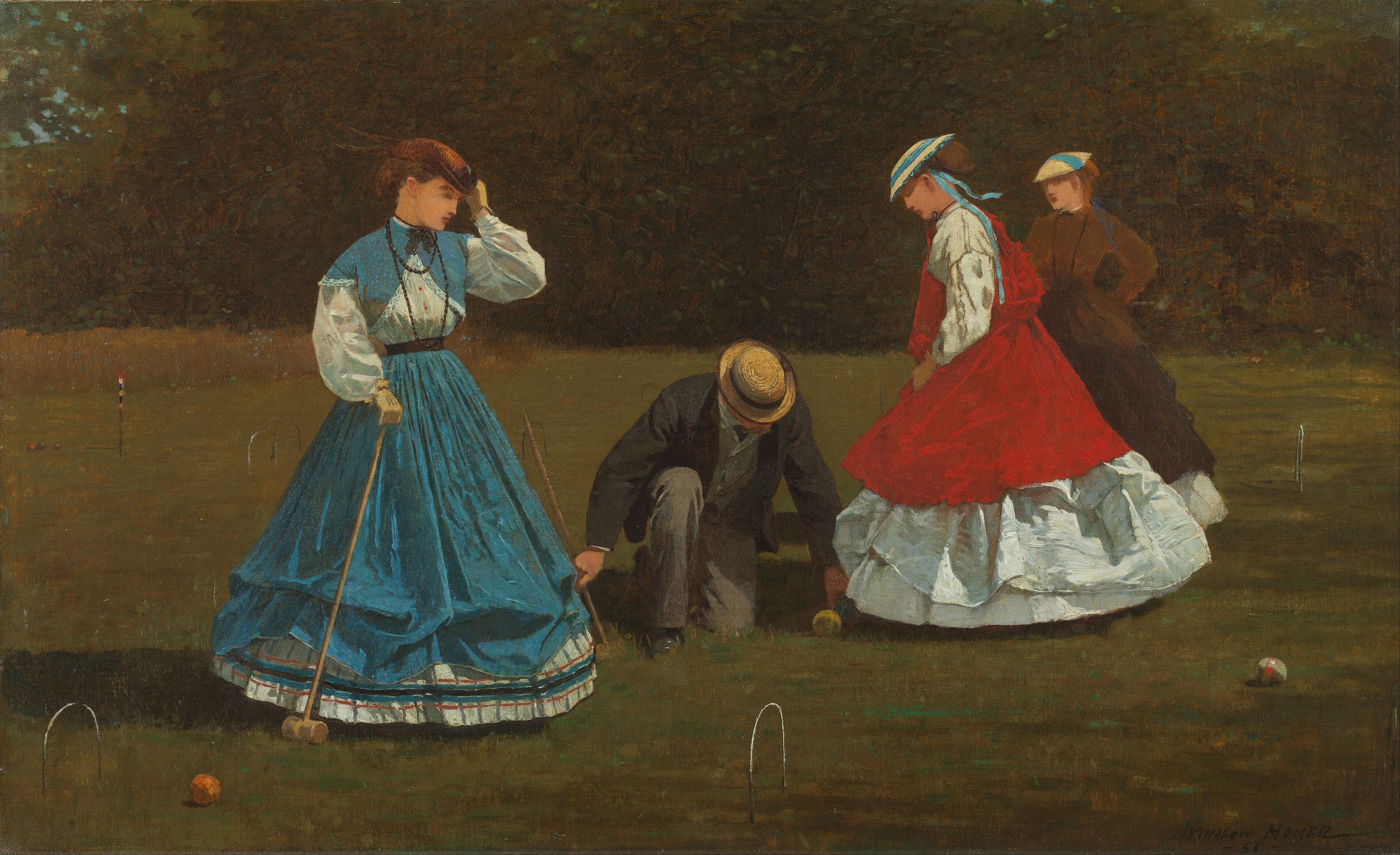 Croquet Scene — Winslow Homer (1866)