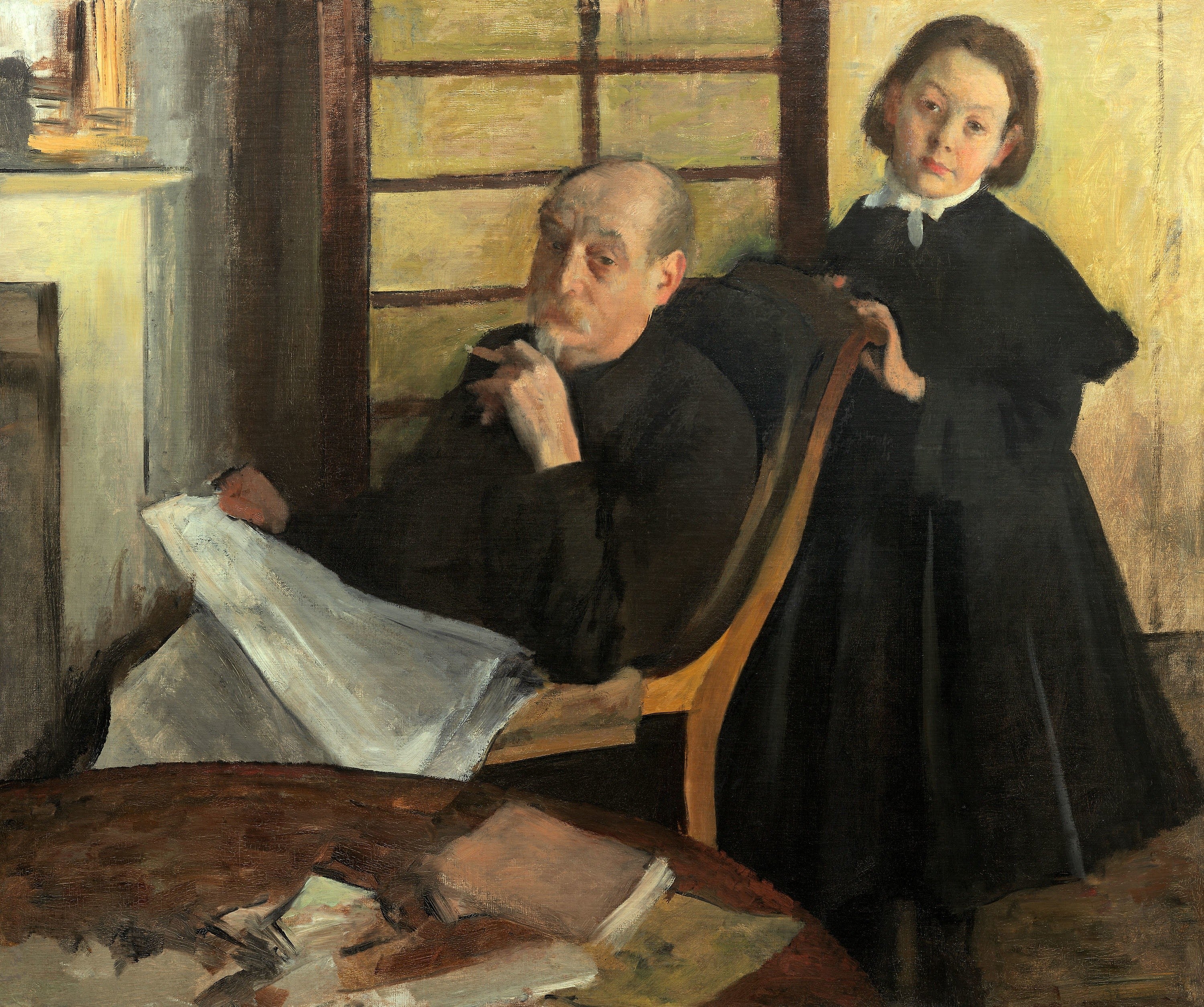 Henri Degas and His Niece Lucie Degas (The Artist's Uncle and Cousin) — Edgar Degas (1875–76)