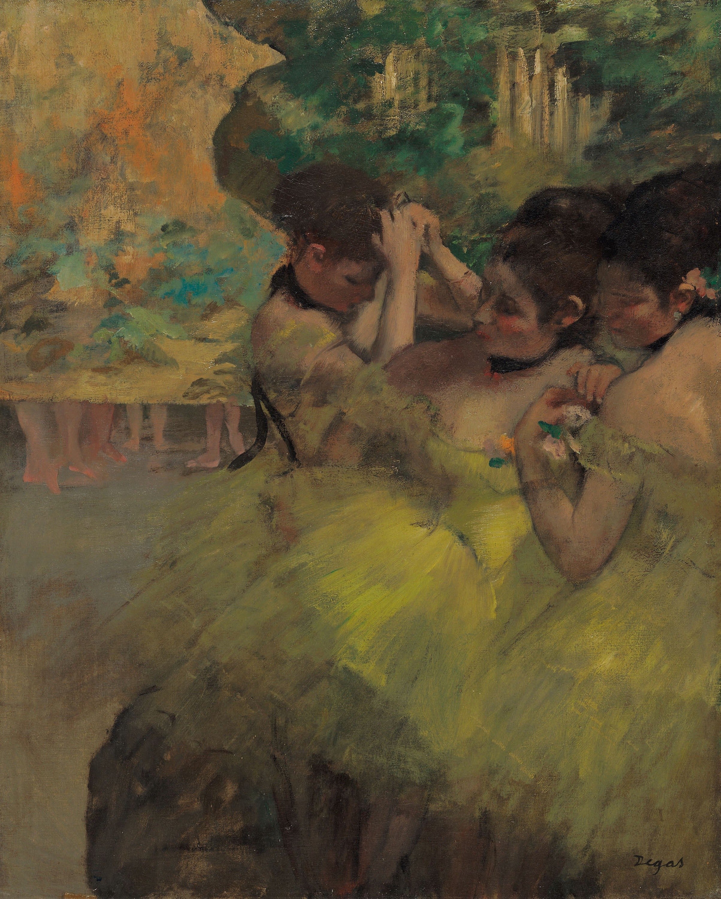 Yellow Dancers (In the Wings) — Edgar Degas (1874–76)