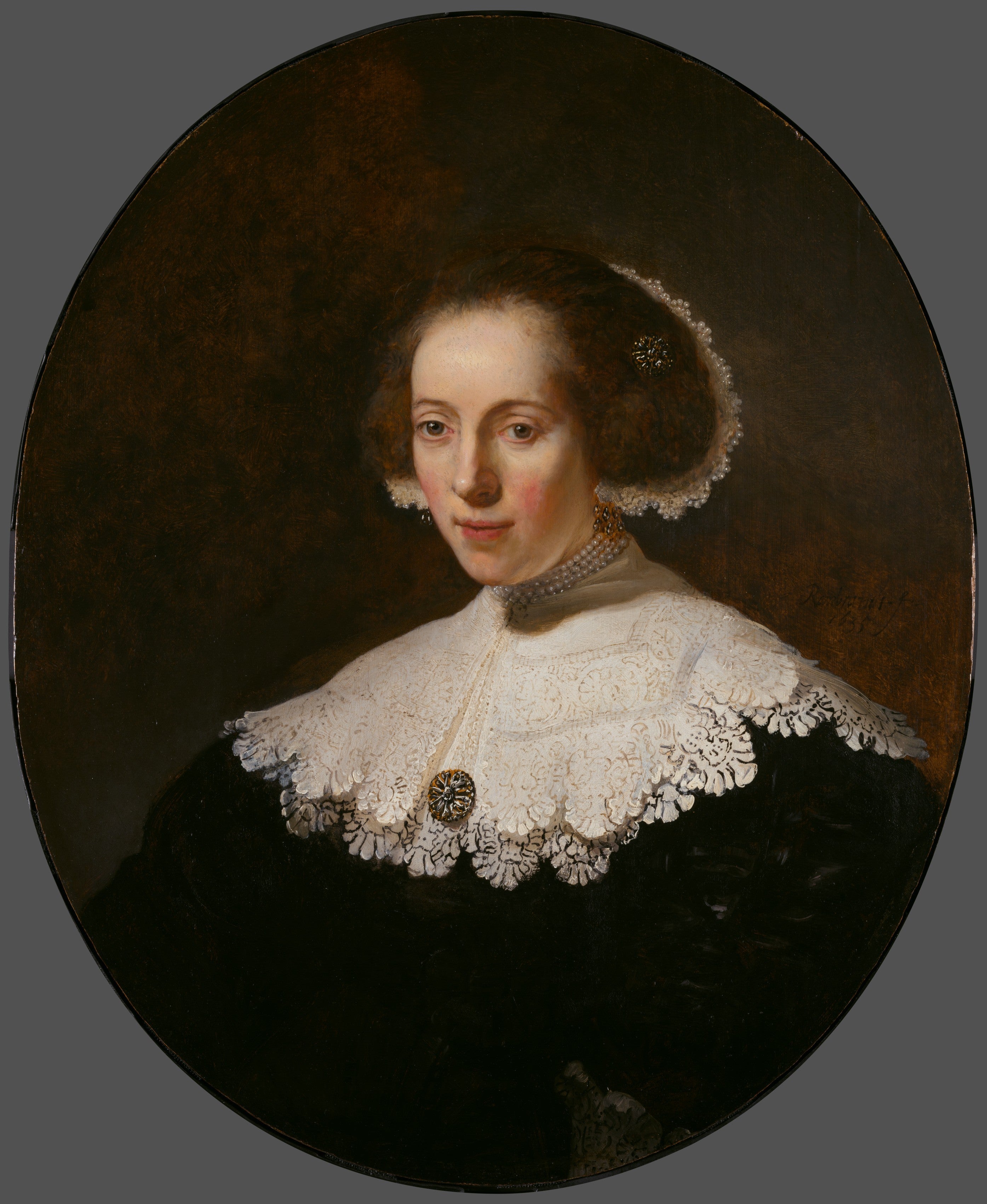 Portrait of a Woman — Rembrandt (1635 or earlier)