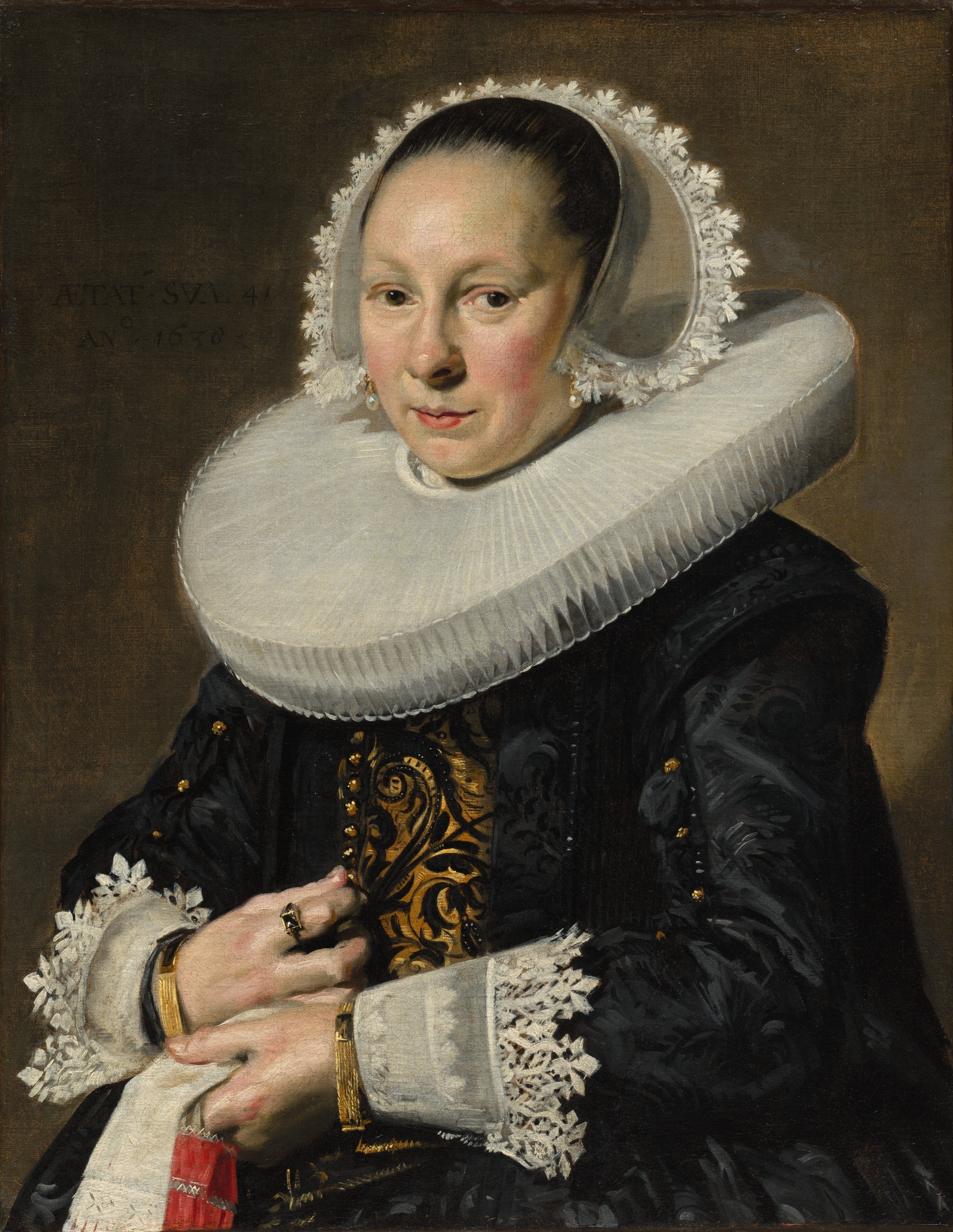 Portrait of a Woman, probably Aeltje Dircksdr. Pater — Frans Hals (1638)