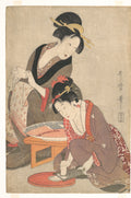 Women Preparing Sashimi — Utamaro (1806–20)