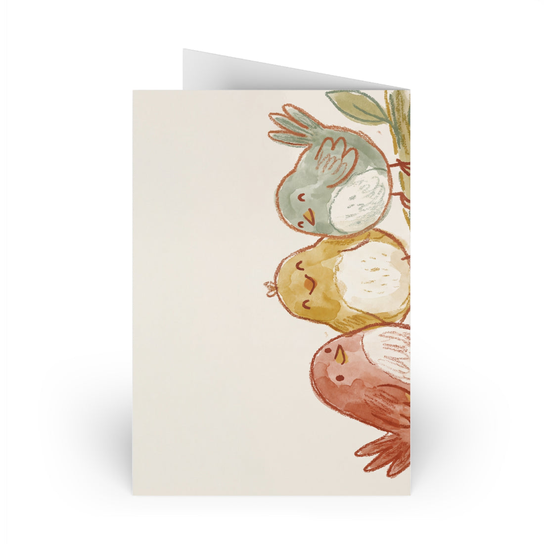Three Little Birds — Greeting Card