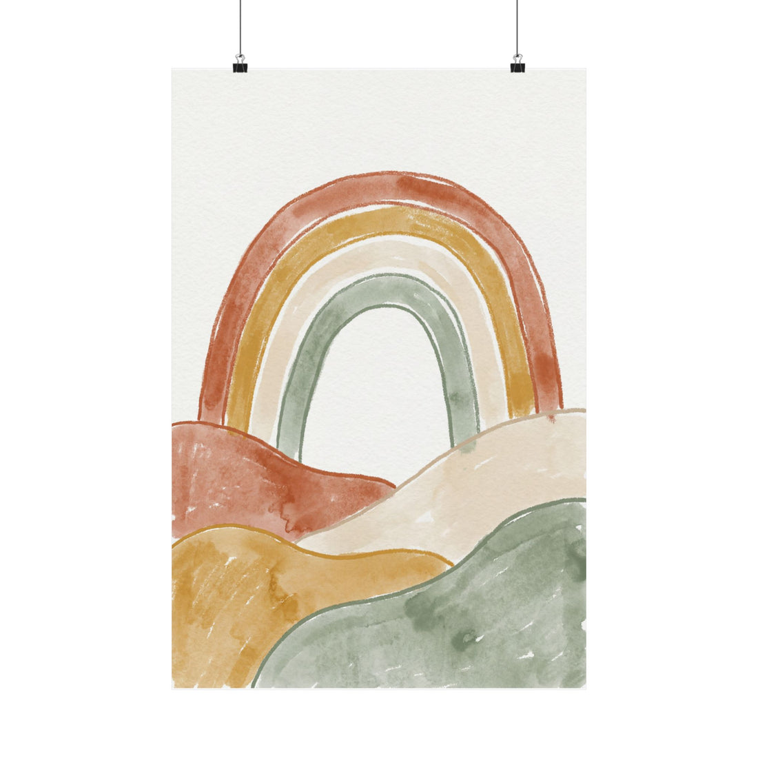 Soft Rainbow — Nursery Art Print