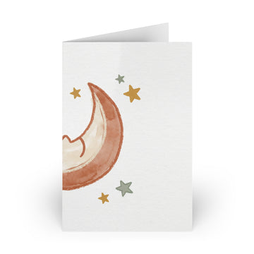 Sleepy Moon — Greeting Card