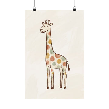 Little Giraffe — Nursery Art Print