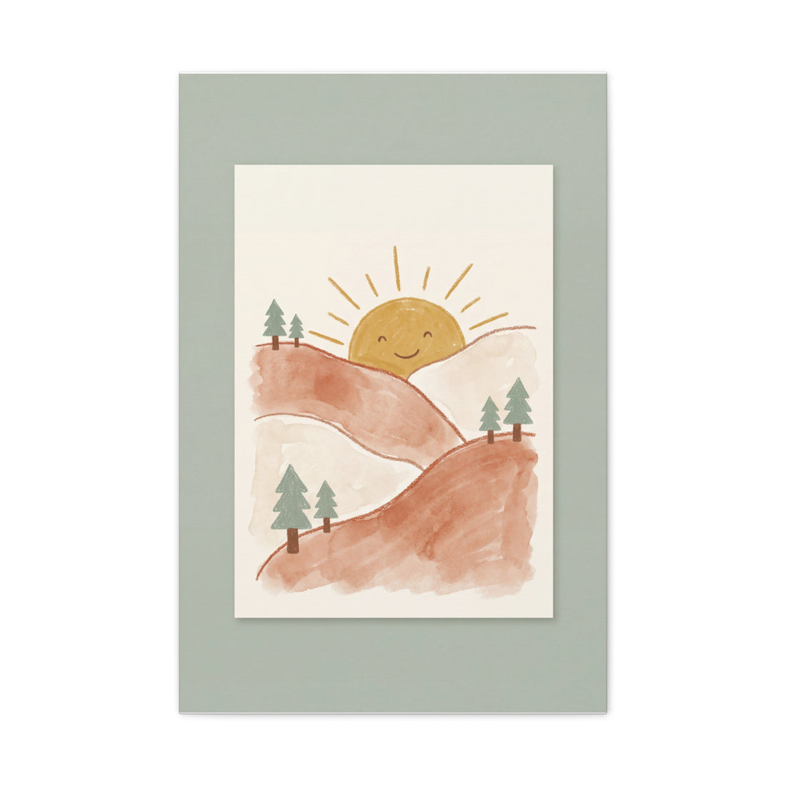 Little Mountains — Nursery Canvas Print