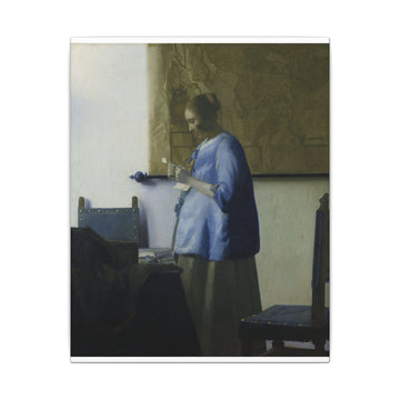 Woman in Blue Reading a Letter — Vermeer (c. 1663)