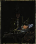 Wineglass and a Bowl of Fruit — Willem Kalf (1663)