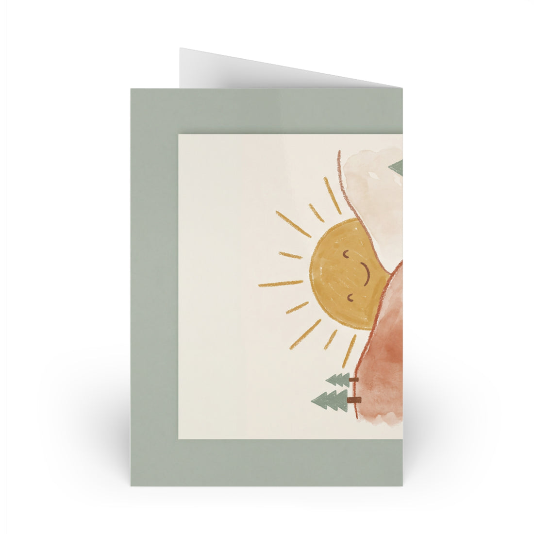 Little Mountains — Greeting Card