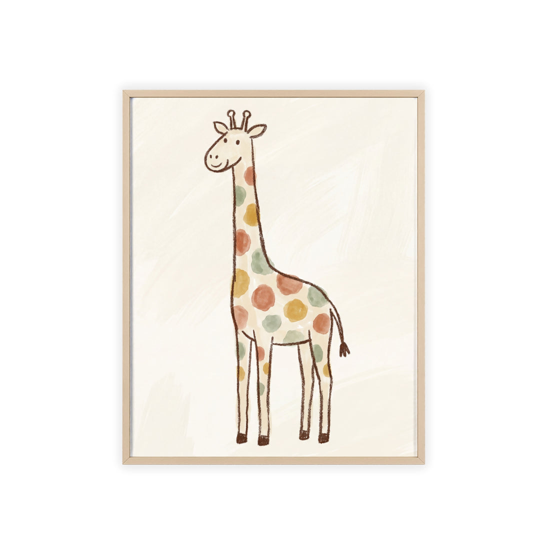 Little Giraffe — Framed Nursery Print