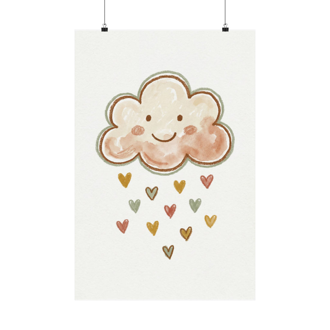 Happy Little Cloud — Nursery Art Print
