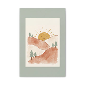 Little Mountains — Nursery Canvas Print