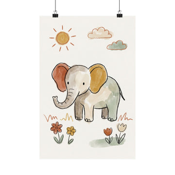 Little Elephant — Nursery Art Print