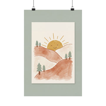 Little Mountains — Adventure Nursery Print
