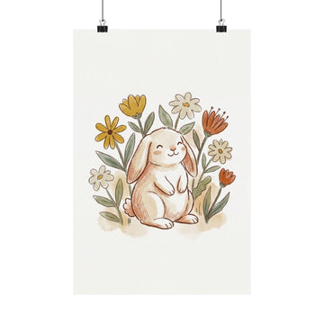 Little Bunny — Woodland Nursery Print