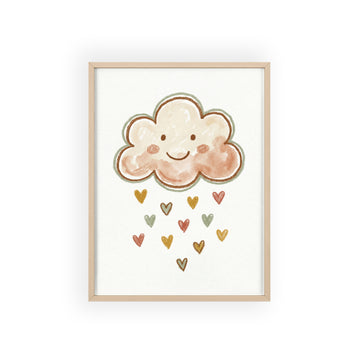 Happy Little Cloud — Framed Nursery Print