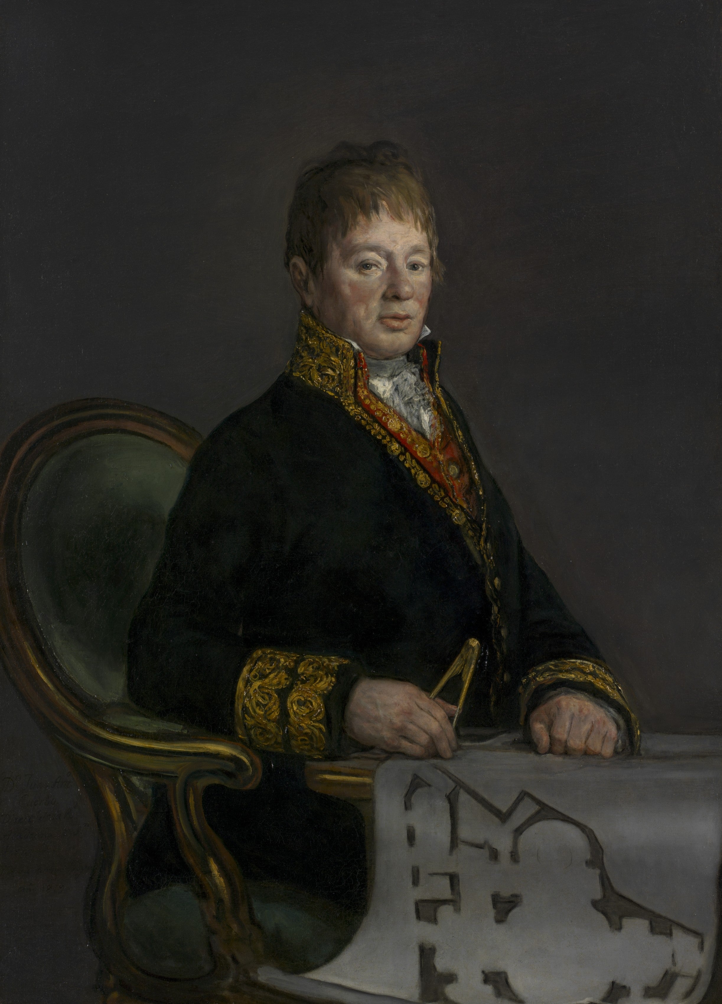 Portrait of Don Juan Antonio Cuervo — Francisco de Goya (1819)