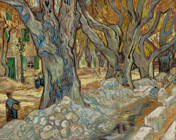 The Large Plane Trees (Road Menders at Saint-Rémy) — Vincent van Gogh (1889)