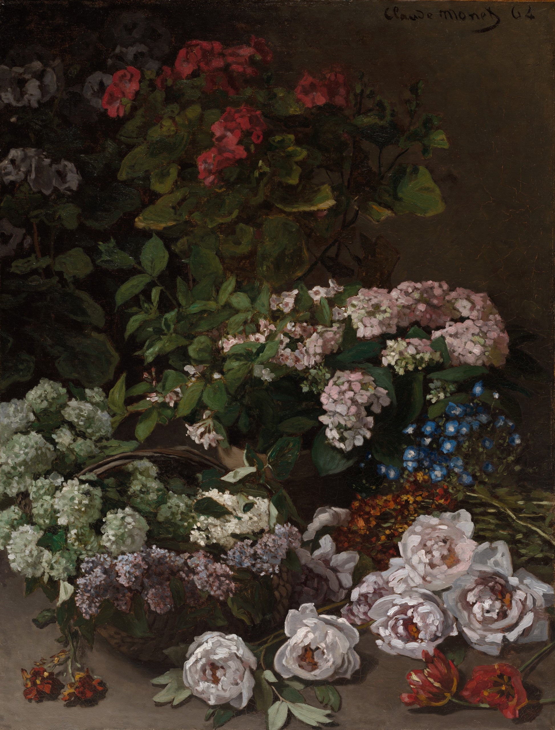 Spring Flowers — Claude Monet (1864)