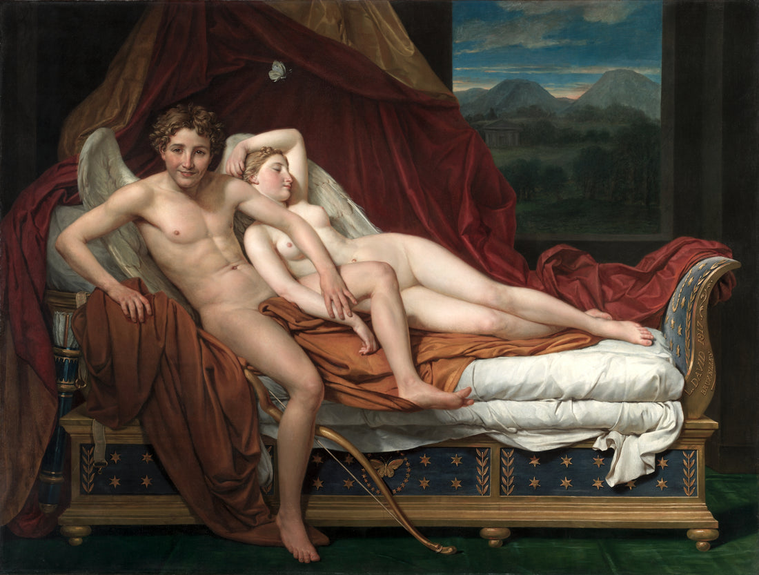 Cupid and Psyche — Jacques-Louis David (1817)