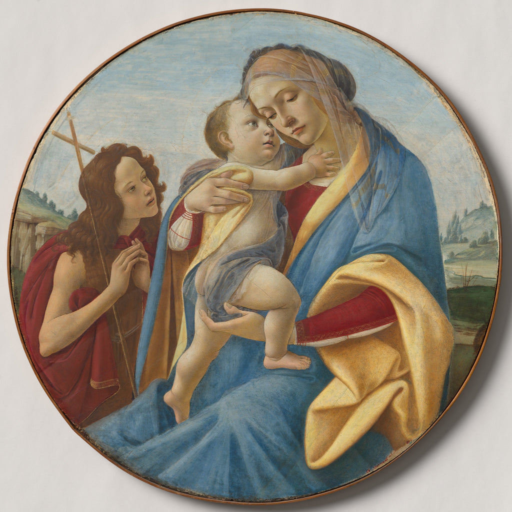 Virgin and Child with the Young Saint John the Baptist — Sandro Botticelli (c. 1490)