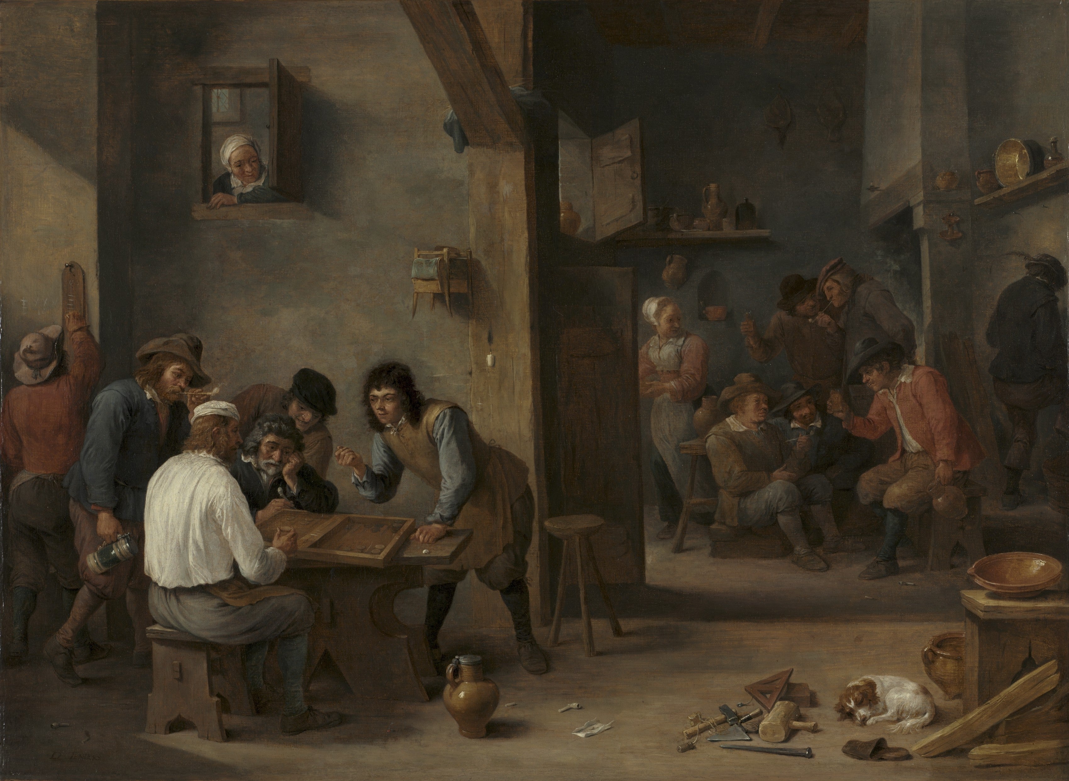 Game of Backgammon — David Teniers (1640s)