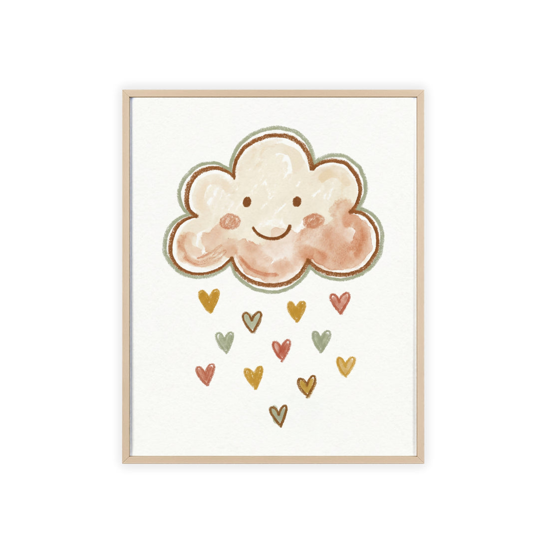 Happy Little Cloud — Framed Nursery Print