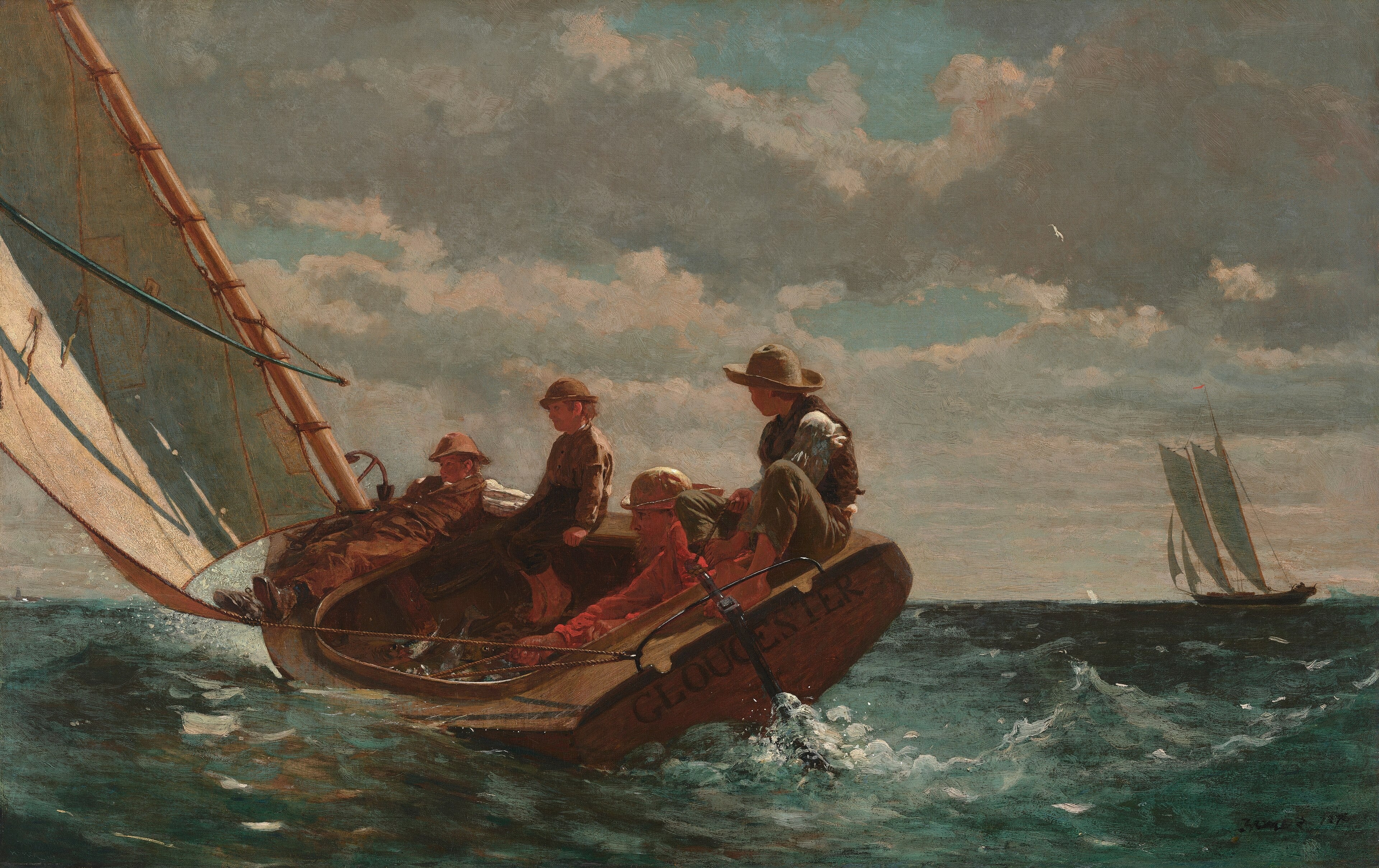 Breezing Up (A Fair Wind) — Winslow Homer (1876)