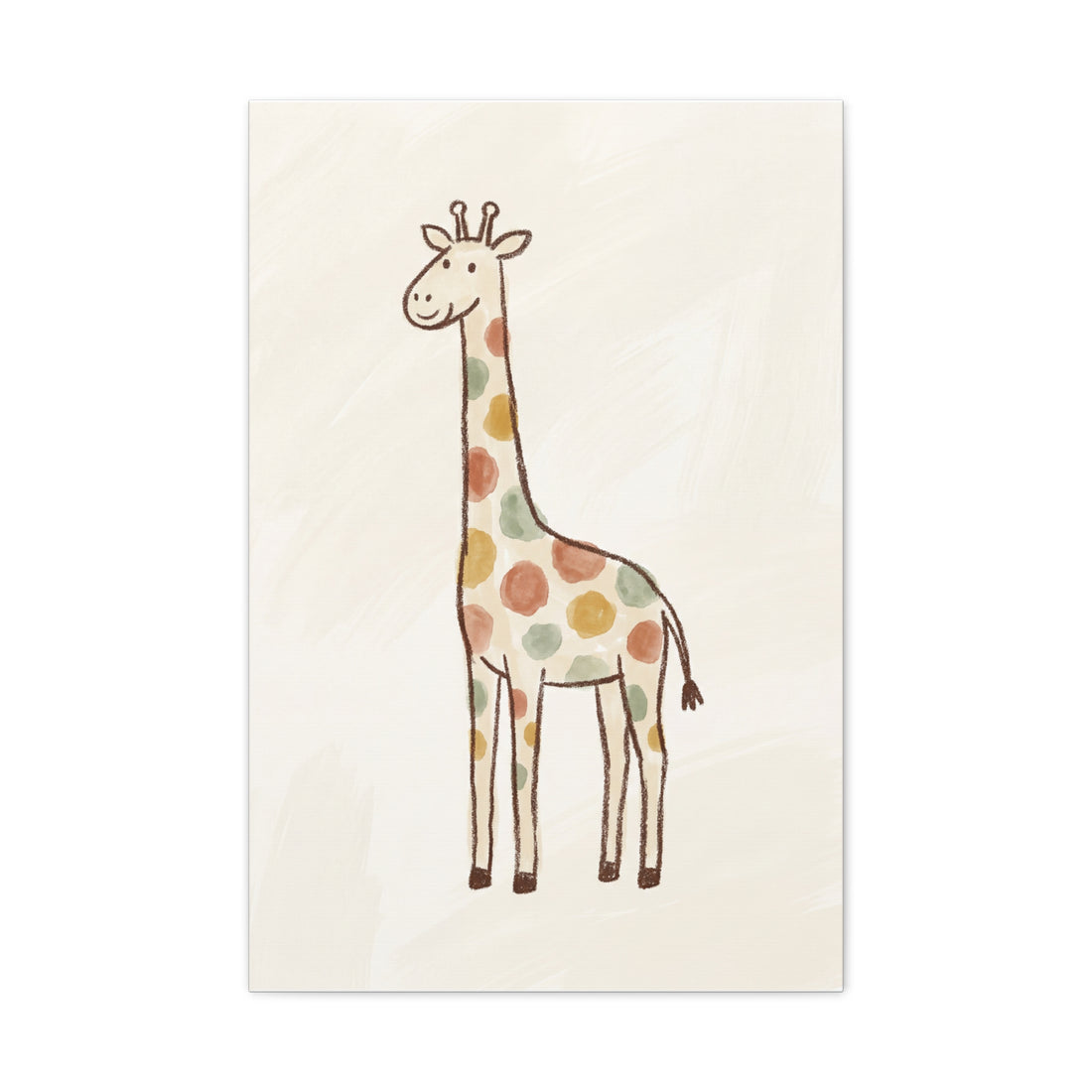 Little Giraffe — Nursery Canvas Print