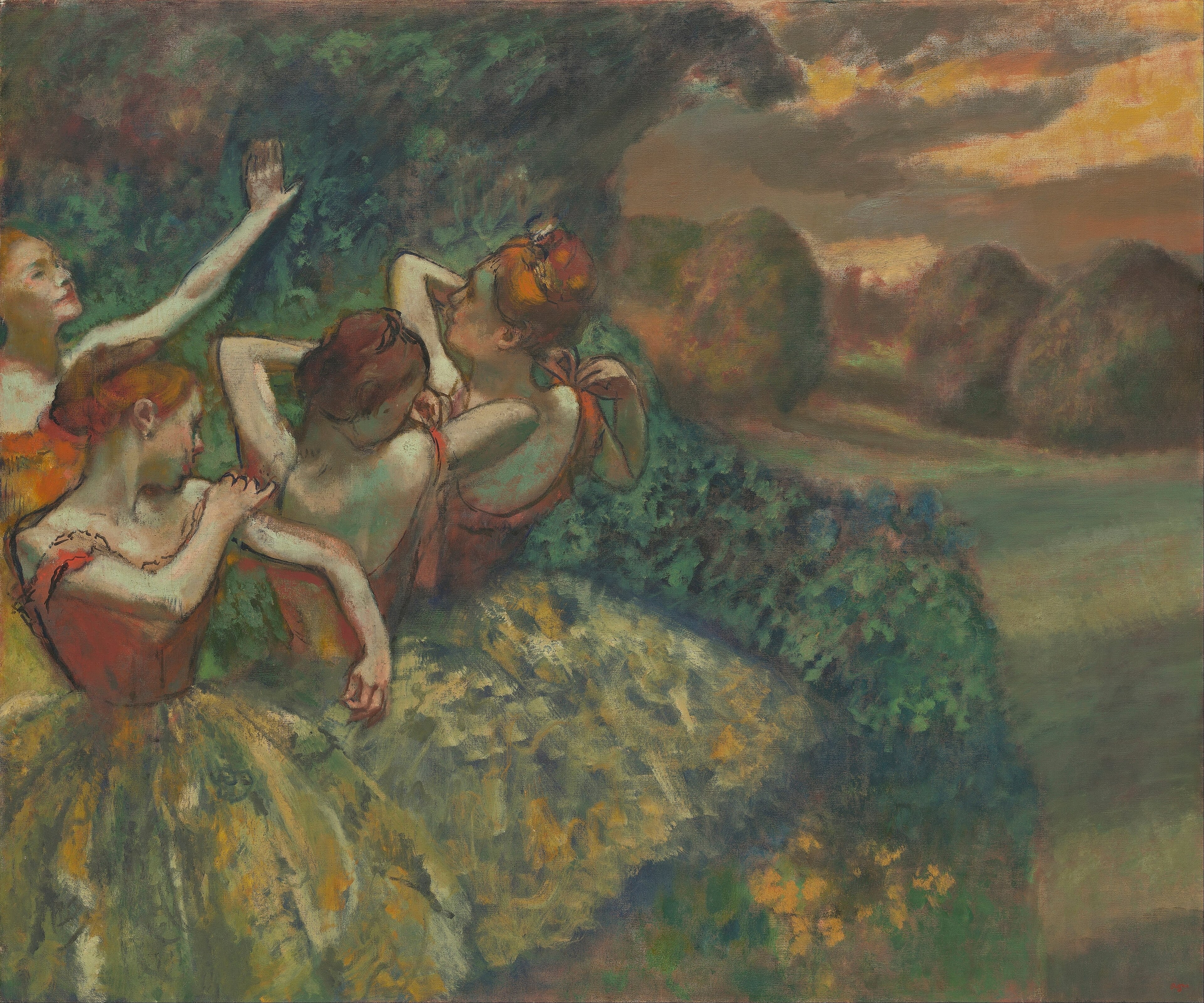 Four Dancers — Edgar Degas (c. 1899)