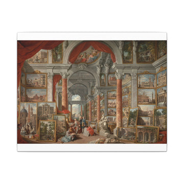 Picture Gallery with Views of Modern Rome — Panini (1757)