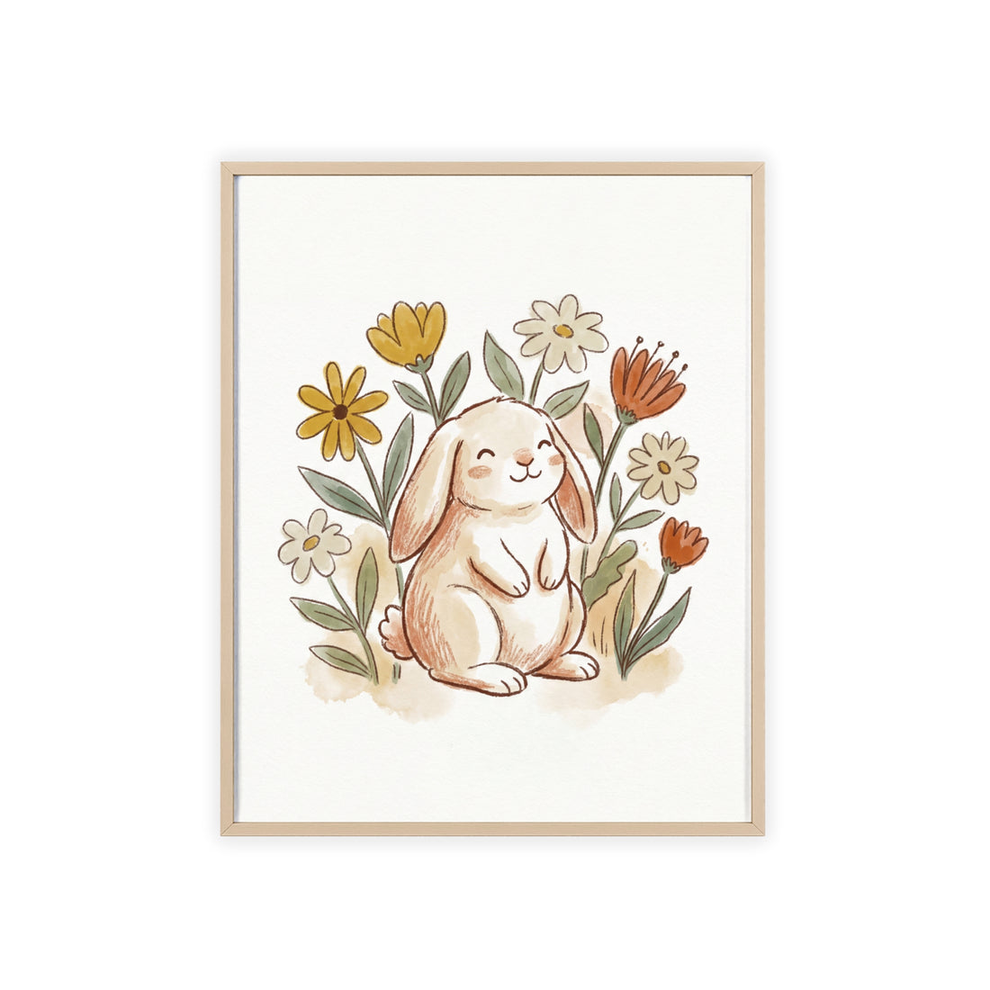 Little Bunny — Framed Nursery Print