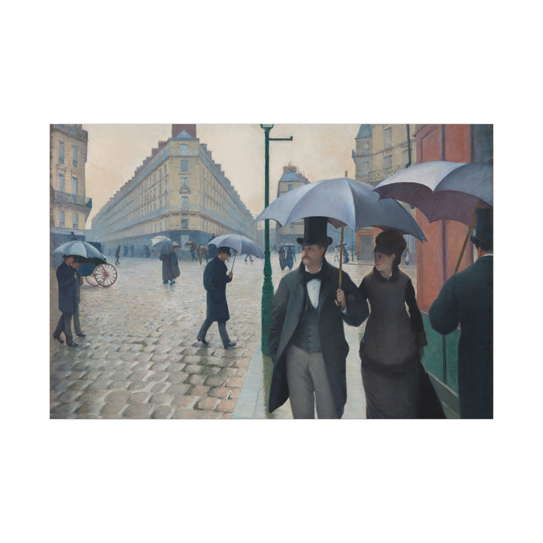 Paris Street; Rainy Day — flat artwork