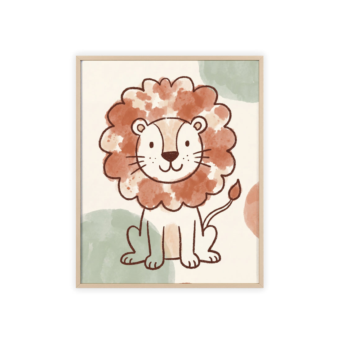 Little Lion — Framed Nursery Print