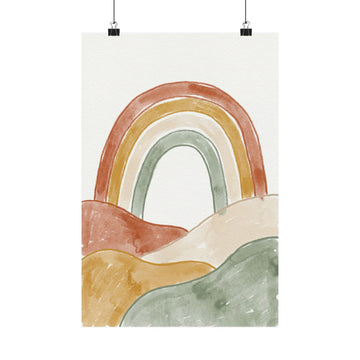 Soft Rainbow — Nursery Art Print