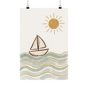 Little Sailboat — Ocean Nursery Print