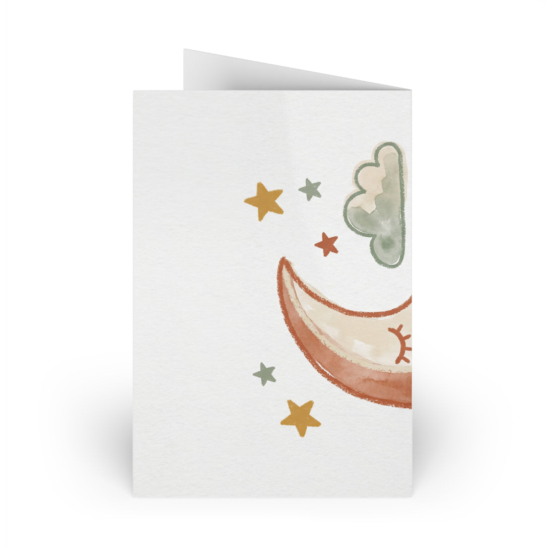 Sleepy Moon — Greeting Card