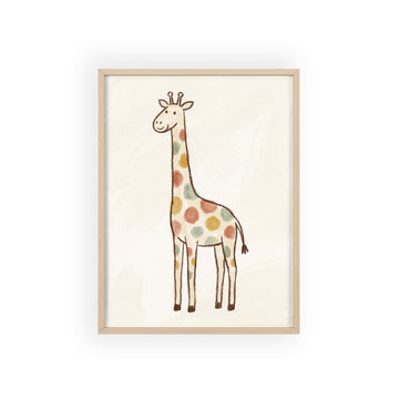 Little Giraffe — Framed Nursery Print