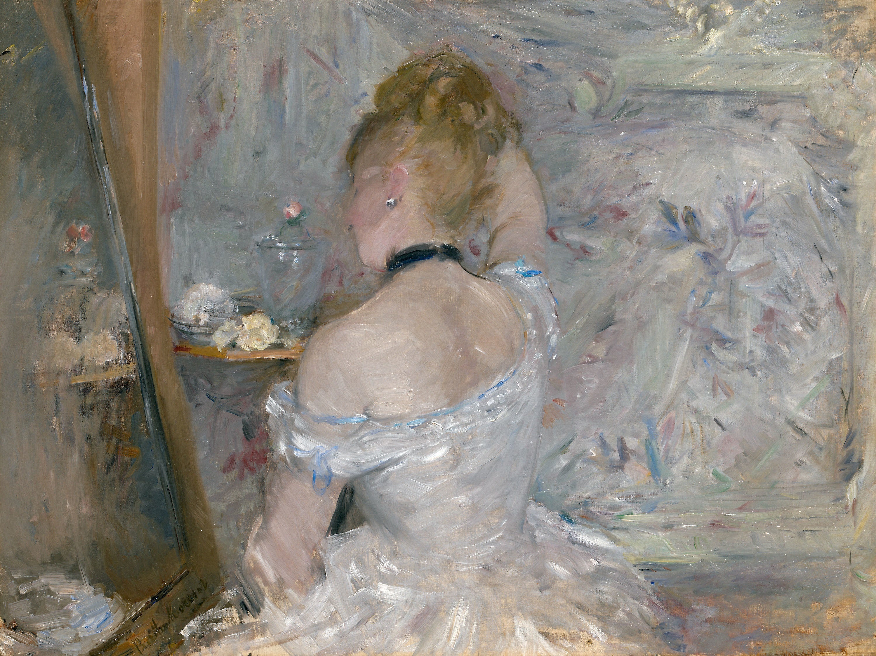 Woman at Her Toilette — Berthe Morisot (1875–80)