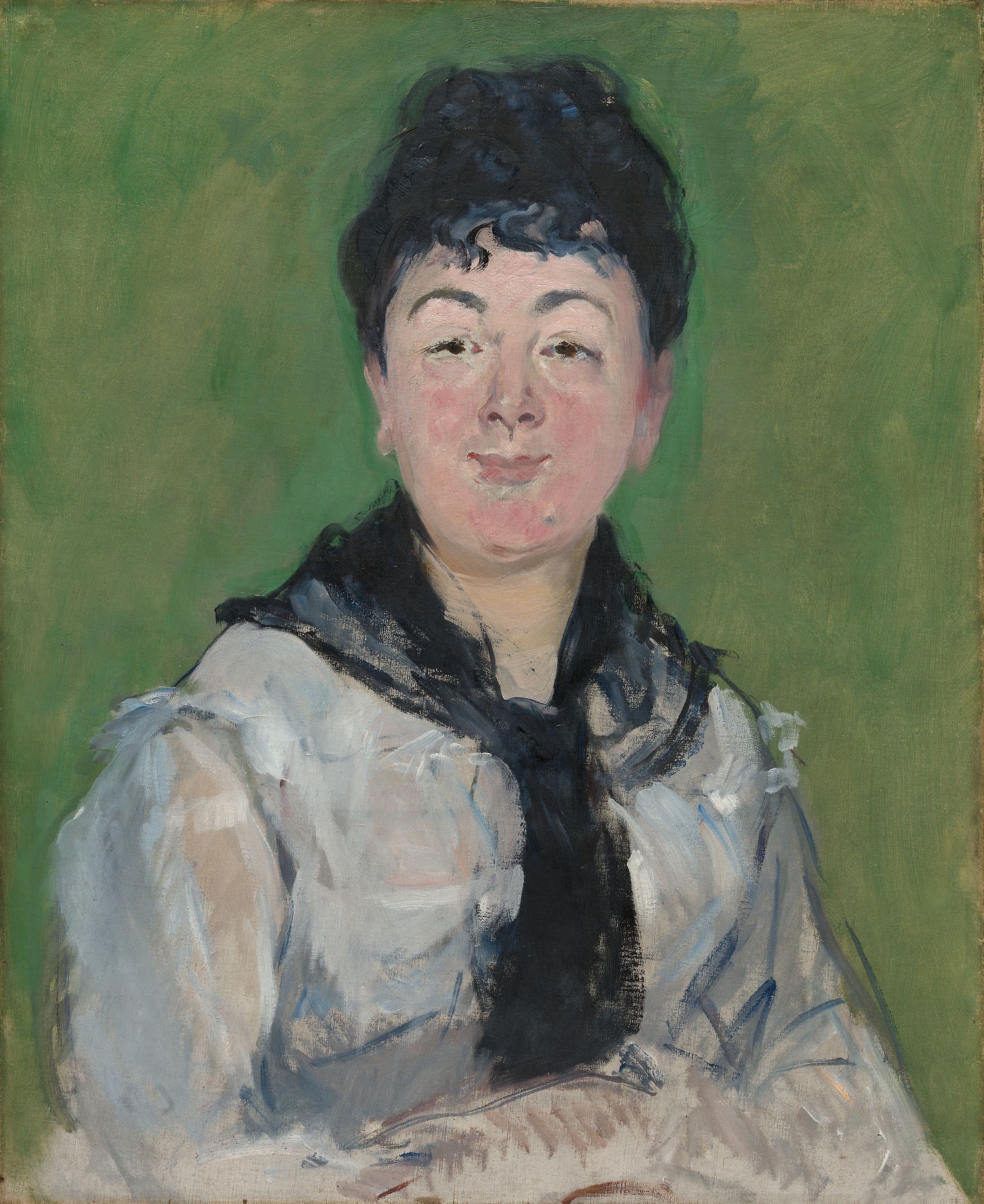 Portrait of a Woman with a Black Fichu — Édouard Manet (c. 1878)