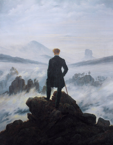 Wanderer above the Sea of Fog — Caspar David Friedrich (c. 1817)