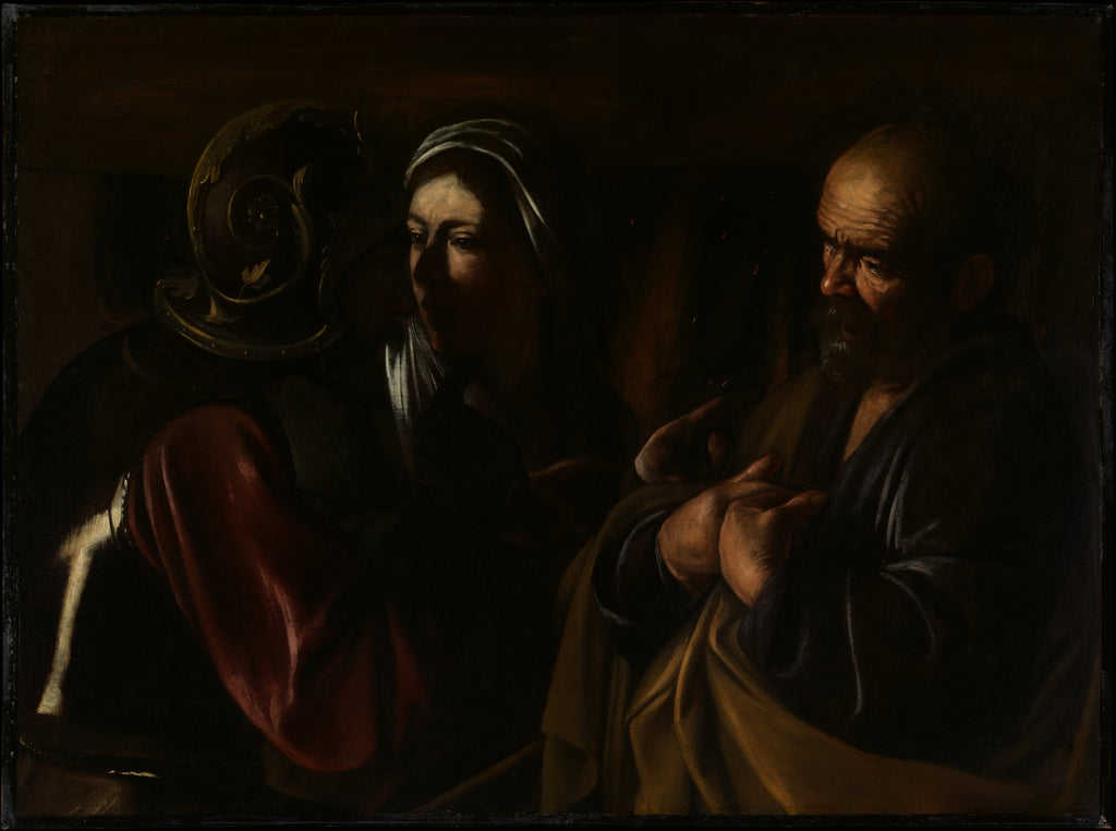 The Denial of Saint Peter — Caravaggio (1610)