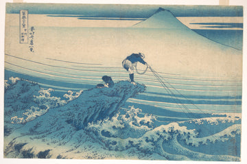 Kajikazawa in Kai Province (Kōshū Kajikazawa), from the series Thirty-six Views of Mount Fuji — Hokusai (ca. 1830–32)
