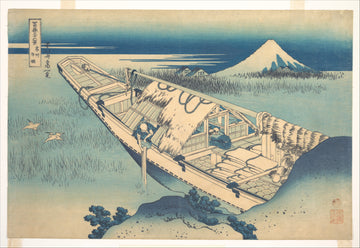Ushibori in Hitachi Province (Jōshū Ushibori), from the series Thirty-six Views of Mount Fuji — Hokusai (ca. 1830–32)