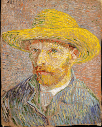 Self-Portrait with a Straw Hat (obverse: The Potato Peeler) — Vincent van Gogh (1887)