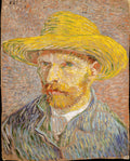 Self-Portrait with a Straw Hat — Vincent van Gogh (1887)