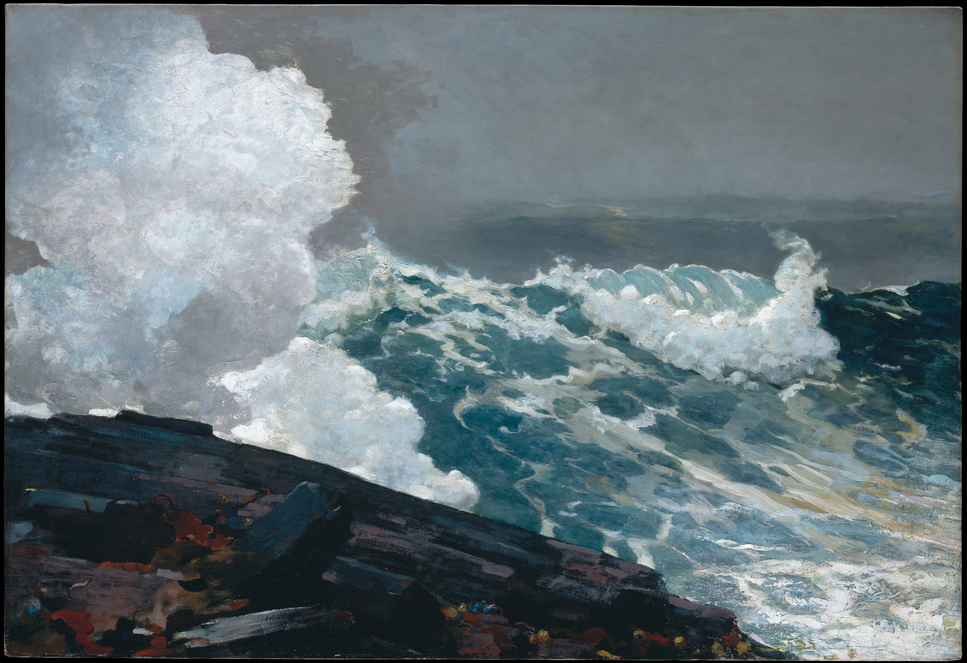Northeaster — Winslow Homer (1895; reworked by 1901)