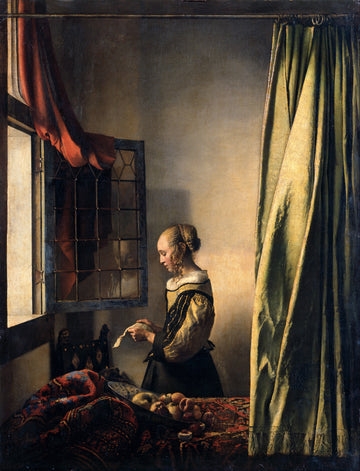Girl Reading a Letter at an Open Window — Johannes Vermeer (c. 1657–1659)